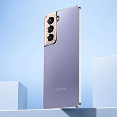 Coque Ultra Fine TPU Souple Housse Etui Transparente H07 pour Samsung Galaxy S23 5G Argent