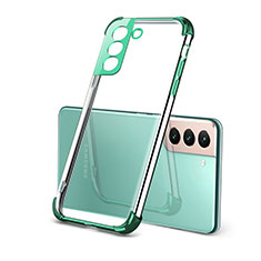 Coque Ultra Fine TPU Souple Housse Etui Transparente H09 pour Samsung Galaxy S21 Plus 5G Vert