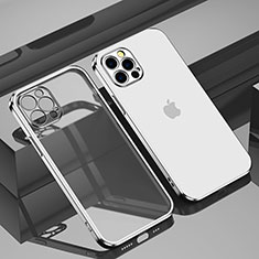 Coque Ultra Fine TPU Souple Housse Etui Transparente H11 pour Apple iPhone 13 Pro Argent