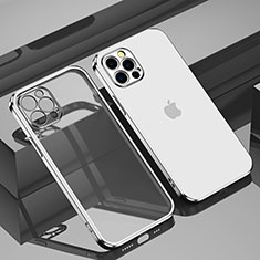Coque Ultra Fine TPU Souple Housse Etui Transparente H11 pour Apple iPhone 15 Pro Argent