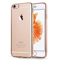 Coque Ultra Fine TPU Souple Housse Etui Transparente H17 pour Apple iPhone 6 Or