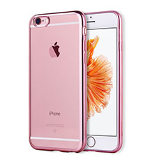 Coque Ultra Fine TPU Souple Housse Etui Transparente H17 pour Apple iPhone 6 Or Rose