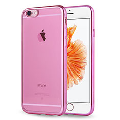 Coque Ultra Fine TPU Souple Housse Etui Transparente H17 pour Apple iPhone 6 Rose