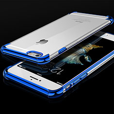 Coque Ultra Fine TPU Souple Housse Etui Transparente HC01 pour Apple iPhone 6S Bleu