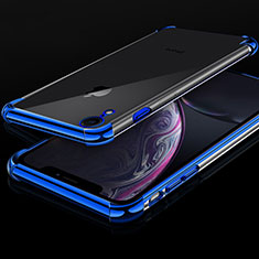 Coque Ultra Fine TPU Souple Housse Etui Transparente HC07 pour Apple iPhone XR Bleu