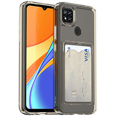 Coque Ultra Fine TPU Souple Housse Etui Transparente HD1 pour Xiaomi Redmi 9 India Gris