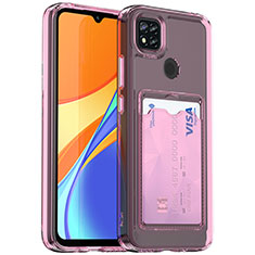 Coque Ultra Fine TPU Souple Housse Etui Transparente HD1 pour Xiaomi Redmi 9C NFC Rose