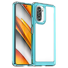 Coque Ultra Fine TPU Souple Housse Etui Transparente JS2 pour Xiaomi Mi 11X Pro 5G Bleu Ciel