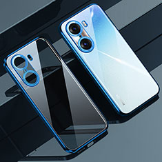 Coque Ultra Fine TPU Souple Housse Etui Transparente LD1 pour Huawei Honor 60 Pro 5G Bleu