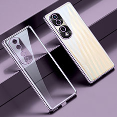 Coque Ultra Fine TPU Souple Housse Etui Transparente LD1 pour Huawei Honor 70 Pro 5G Violet