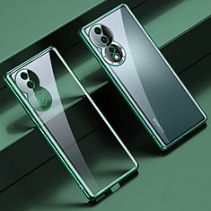 Coque Ultra Fine TPU Souple Housse Etui Transparente LD1 pour Huawei Honor 80 5G Vert