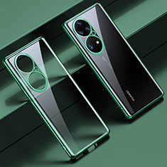 Coque Ultra Fine TPU Souple Housse Etui Transparente LD1 pour Huawei P50 Vert