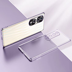 Coque Ultra Fine TPU Souple Housse Etui Transparente LD2 pour Huawei Honor 70 Pro 5G Violet