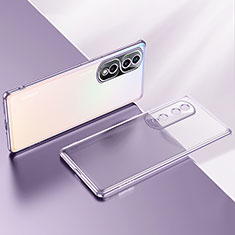 Coque Ultra Fine TPU Souple Housse Etui Transparente LD2 pour Huawei Honor 80 Pro Flat 5G Violet