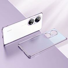 Coque Ultra Fine TPU Souple Housse Etui Transparente LD2 pour Huawei P50e Violet