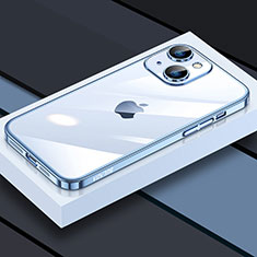 Coque Ultra Fine TPU Souple Housse Etui Transparente LD4 pour Apple iPhone 13 Bleu