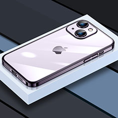 Coque Ultra Fine TPU Souple Housse Etui Transparente LD4 pour Apple iPhone 13 Violet