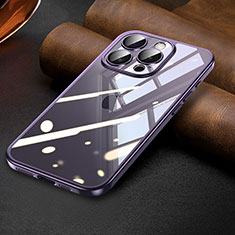 Coque Ultra Fine TPU Souple Housse Etui Transparente LD7 pour Apple iPhone 14 Pro Max Violet