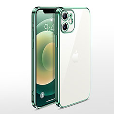 Coque Ultra Fine TPU Souple Housse Etui Transparente N04 pour Apple iPhone 12 Mini Vert