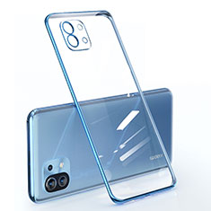 Coque Ultra Fine TPU Souple Housse Etui Transparente pour Xiaomi Mi 11 5G Bleu