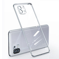 Coque Ultra Fine TPU Souple Housse Etui Transparente pour Xiaomi Mi 11 Lite 5G Argent