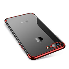 Coque Ultra Fine TPU Souple Housse Etui Transparente Q05 pour Apple iPhone 7 Plus Rouge