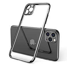 Coque Ultra Fine TPU Souple Housse Etui Transparente S01 pour Apple iPhone 11 Pro Noir