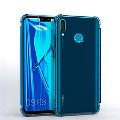 Coque Ultra Fine TPU Souple Housse Etui Transparente S01 pour Huawei Enjoy 9 Plus Bleu