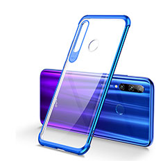 Coque Ultra Fine TPU Souple Housse Etui Transparente S01 pour Huawei Honor 10i Bleu