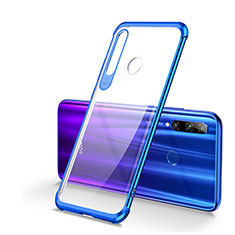 Coque Ultra Fine TPU Souple Housse Etui Transparente S01 pour Huawei Honor 20E Bleu