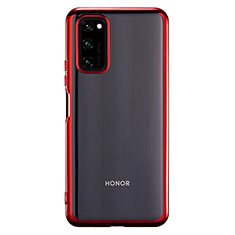 Coque Ultra Fine TPU Souple Housse Etui Transparente S01 pour Huawei Honor V30 5G Rouge