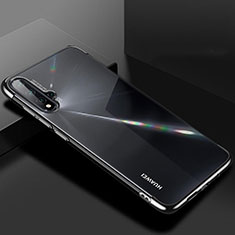 Coque Ultra Fine TPU Souple Housse Etui Transparente S01 pour Huawei Nova 5 Noir