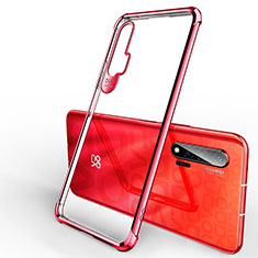 Coque Ultra Fine TPU Souple Housse Etui Transparente S01 pour Huawei Nova 6 Rouge