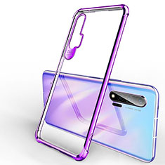 Coque Ultra Fine TPU Souple Housse Etui Transparente S01 pour Huawei Nova 6 Violet