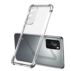 Coque Ultra Fine TPU Souple Housse Etui Transparente S01 pour Huawei P40 Argent