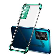 Coque Ultra Fine TPU Souple Housse Etui Transparente S01 pour Huawei P40 Pro Vert