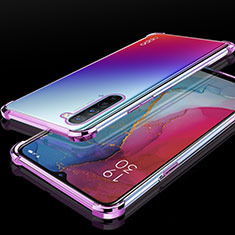 Coque Ultra Fine TPU Souple Housse Etui Transparente S01 pour Oppo K7 5G Violet