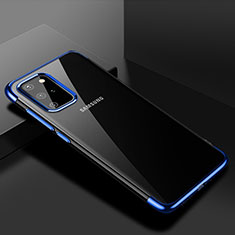 Coque Ultra Fine TPU Souple Housse Etui Transparente S01 pour Samsung Galaxy S20 Plus Bleu