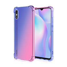 Coque Ultra Fine TPU Souple Housse Etui Transparente S01 pour Xiaomi Redmi 9i Bleu