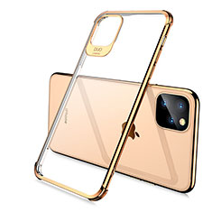 Coque Ultra Fine TPU Souple Housse Etui Transparente S02 pour Apple iPhone 11 Pro Max Or