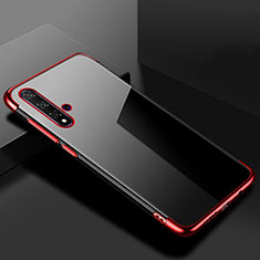 Coque Ultra Fine TPU Souple Housse Etui Transparente S02 pour Huawei Honor 20S Rouge