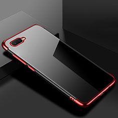 Coque Ultra Fine TPU Souple Housse Etui Transparente S02 pour Oppo R15X Rouge