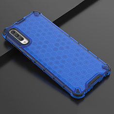 Coque Ultra Fine TPU Souple Housse Etui Transparente S02 pour Samsung Galaxy A70S Bleu