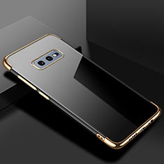 Coque Ultra Fine TPU Souple Housse Etui Transparente S02 pour Samsung Galaxy S10e Or