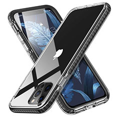 Coque Ultra Fine TPU Souple Housse Etui Transparente S03 pour Apple iPhone 12 Pro Max Noir