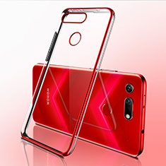 Coque Ultra Fine TPU Souple Housse Etui Transparente S03 pour Huawei Honor View 20 Rouge