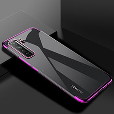 Coque Ultra Fine TPU Souple Housse Etui Transparente S03 pour Huawei Nova 7 SE 5G Violet