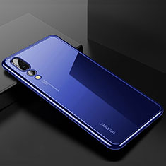 Coque Ultra Fine TPU Souple Housse Etui Transparente S03 pour Huawei P20 Pro Bleu