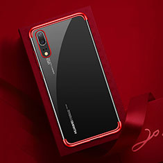 Coque Ultra Fine TPU Souple Housse Etui Transparente S03 pour Huawei P20 Rouge