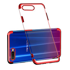 Coque Ultra Fine TPU Souple Housse Etui Transparente S03 pour Oppo K1 Rouge